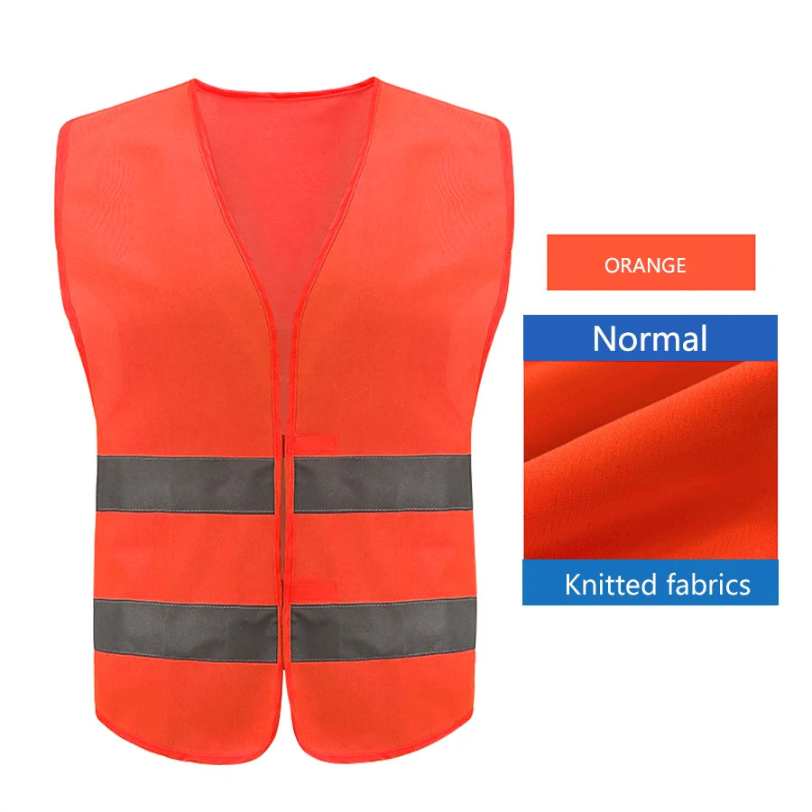 Safety High Visibility Vest Adjustable Security Vests Traffic Night Outdoor for Running Cycling Sports