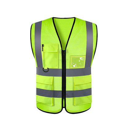 Safety High Visibility Vest Adjustable Security Vests Traffic Night Outdoor for Running Cycling Sports